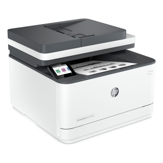 Front view of HP Laserjet Pro MFP 3102FDW showcasing intuitive control panel