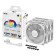 ASUS TUF Gaming TR120 ARGB Reverse 120mm PWM Case Fan White - 3-Pack
