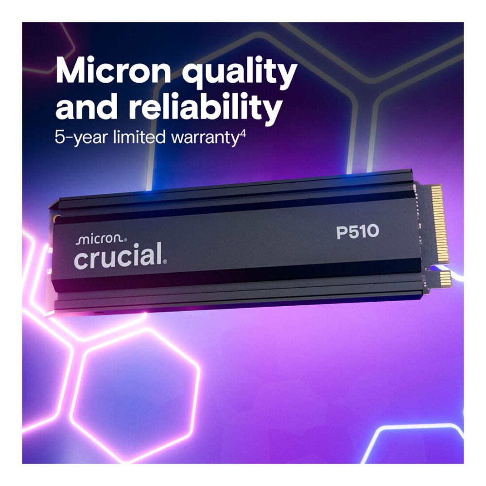 Crucial P510 1TB M.2 NVMe PCIe 5.0 SSD