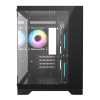 CiT Concept Black MATX Gaming Cube PC Case - Black