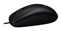 Logitech M90 Wired Ambidextrous USB Mouse - Black