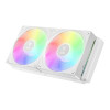 GAMDIAS AURA GL240 V2 White 240mm RGB All-in-One Liquid Cooler