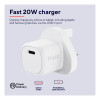 Trust Maxo Ulta-small 20W USB-C PD Charger - White
