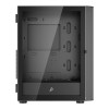 1st Player Go6-WH-4FS1 Tempered Glass Mid Tower Gaming Case - Black