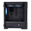 1st Player Trilobite T3 Tempared Glass Micro ATX PC Case - Black