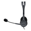 Logitech H111 Wired On-Ear Stereo Headset - Black