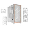 Antec Flux PRO Wood Tempered Glass Full Tower Gaming PC Case - White