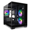 Tecware VXN Evo Micro-ATX Dual-Chamber Gaming PC Case - Black