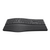 Trust Keyra Ergo Multi-device Full-size Wireless Keyboad - Black
