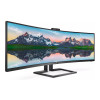 Philips P Line 499P9H/00 48.8" Dual Quad HD VA LCD 5ms USB-C Height Adjustable 32:9 SuperWide Curved Monitor with Webcam and Speakers