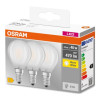 OSRAM LED Base 4 Watt E14 Warm White Bulb - Triple Pack