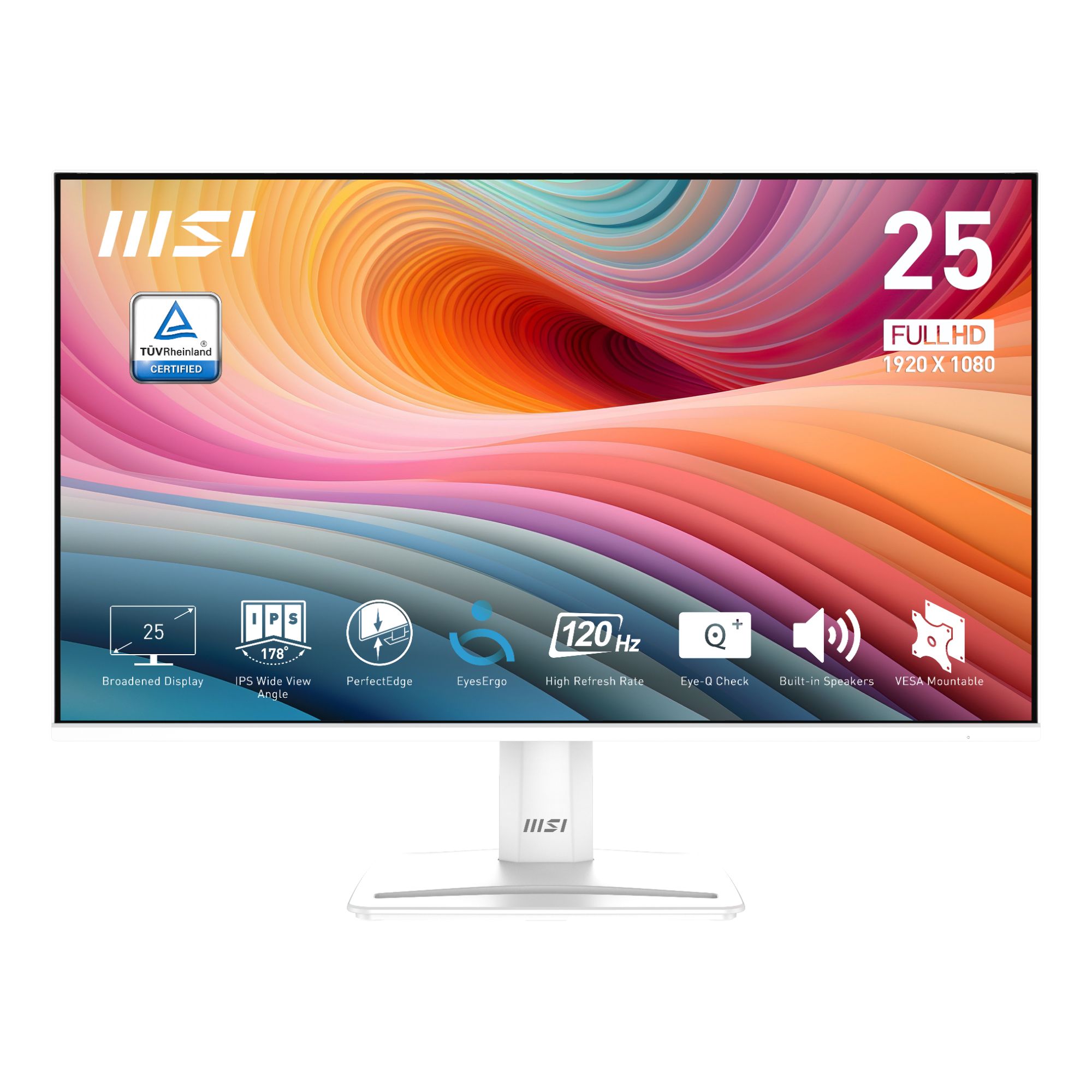MSI PRO MP251W E2 モニター 24.5インチ/フルHD MSI PRO MP251W E2 25 IPS FHD 120Hz 1ms HDMI Monitor