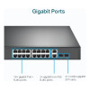 TP-LINK TL-SG1218MP Rack Mountable Unmanaged 18 x Gigabit Ethernet RJ45+2 x SFP Ports Network Switch