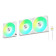 TRYX ROTA SL 120 ARGB Black 120mm Triple Fan Pack - White