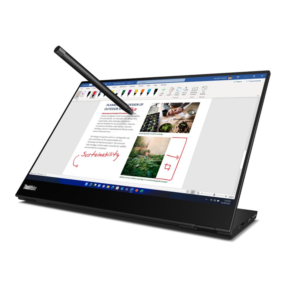 Lenovo ThinkVision M14t Touchscreen Monitor - 63FDUAT6WL