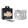 be quiet! Light Wings LX High Speed 120mm ARGB PWM Case Fan - White Triple Pack