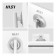 Refurbished - MSI Modern MD2412PW 23.8" Full HD IPS 100Hz 1ms Height Adjustable Business Monitor with Speakers