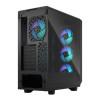 Fractal Design Meshify 2 RGB Black EATX case with premium tempered glass and customizable RGB lighting effects.
