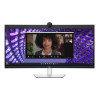 Dell P3424WEB 34" Curved Ultrawide Quad HD Video Confrencing Monitor with Built in Webcam