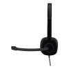 Logitech H150 Wired On-Ear Stereo Headset - Black