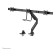 Neomounts NM-D775DX3BLACK 17-27" Full Motion Gas Spring Triple Monitor Arm - Black