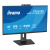 iiyama ProLite XB2797QSNPH-B1 27" Quad HD IPS 75Hz 1ms USB-C Height Adjustable Monitor with Speakers and Webcam - Matte Black