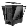 Antec Flux Wood Tempered Glass Mid Tower Gaming PC Case - Black