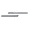 Silver Apple MacBook Air with 24GB RAM and fast 512GB SSD storage
