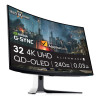 Dell Alienware AW3225QF 32" 4K Ultra HD QD-OLED FreeSync Premium Height Adjustable Curved Gaming Monitor