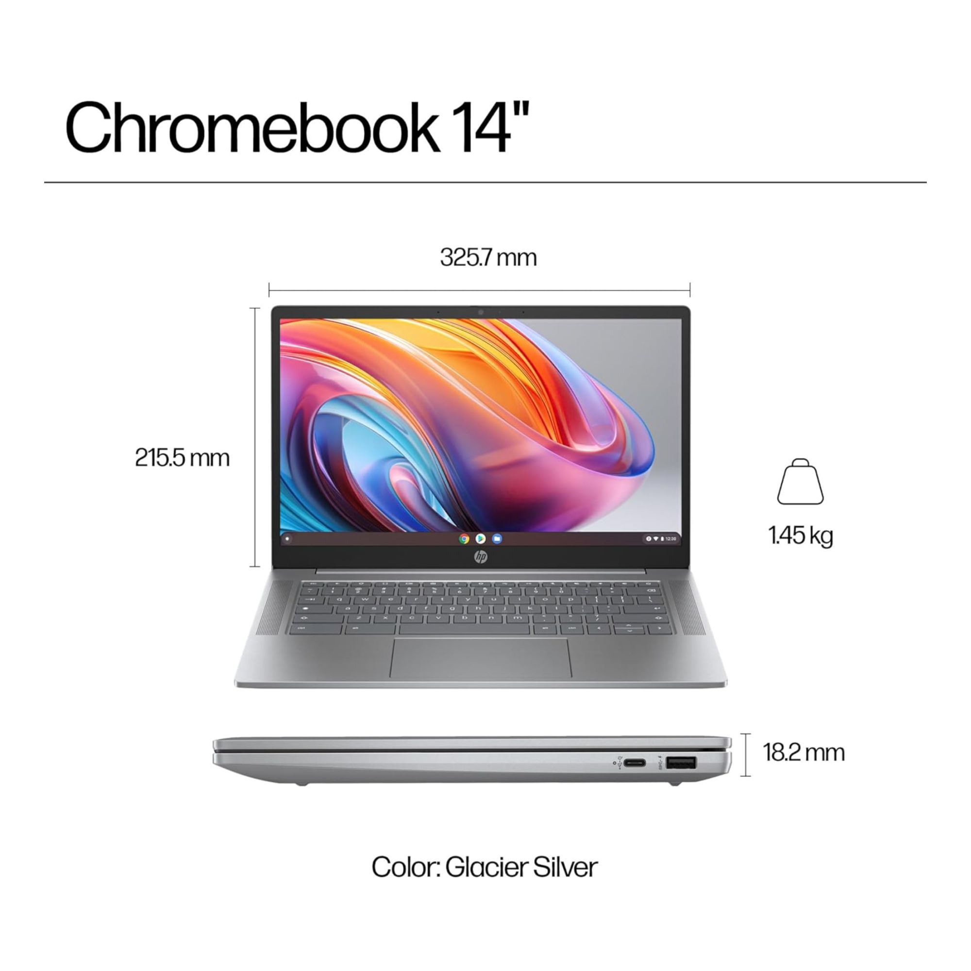 HP Chromebook 14a-nf0000sa Intel i3-N305 8GB RAM Laptop