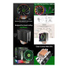 GameMax Gamma 500 Rainbow Aura Sync 4-Pin ARGB CPU Cooler