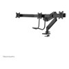 Neomounts NM-D775DX3BLACK 17-27" Full Motion Gas Spring Triple Monitor Arm - Black
