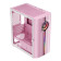 1st Player IS3-BK ARGB Tempered Glass Mid Tower Gaming Case - Pink
