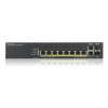 Zyxel GS1920-8HPV2 8-Port Layer 2 Smart Managed PoE Switch with 2 Uplink Ports