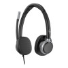 Poly Mission 625 Stereo Wired On-Ear AI Noise Reduction Headset - Black