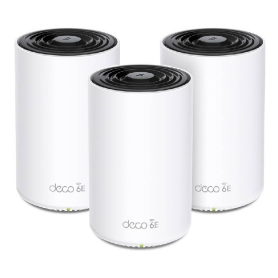 TP-LINK Whole Home AXE5400 tri-band Wi-Fi 6E mesh system for seamless connectivity
