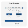 Hyper HyperDrive Flex 9 Port USB-C Hub Blue/White