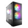 1st Player X4-M BK Tempared Glass Micro ATX Gaming PC Case with 3 x RGB Fans