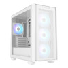 ASUS A21 PLUS ARGB Tempered Glass MicroATX Gaming Case - White