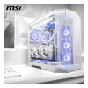 MSI MAG PANO 100R PZ Mid Tower Tempered Glass ATX Gaming PC Case - White