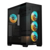 Gigabyte C500 Panoramic Stealth ATX Mid Tower Tempered Glass RGB Fusion Black PC Case