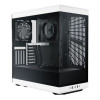 HYTE Y40 Mid Tower Panoramic Tempered Glass Gaming Case - Black and White