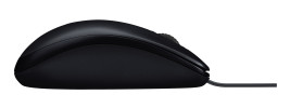 Logitech M90 Wired Ambidextrous USB Mouse - Black