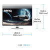 BenQ Mobiuz EX321UZ 31.5" 4K Ultra HD 240Hz 0.03ms USB-C Height Adjustable Gaming Monitor
