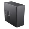 CiT Course Micro ATX Case with Brushed Aluminium Front & 1 x 8cm Rear Fan
