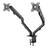 Neomounts FPMA-D650DBLACK 17-27" Coil Spring Full Motion Desk Mount Dual Monitor Arm - Black