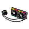 CiT Pro Glacier 240mm Black ARGB Infinity 4-Pin PWM AIO Temperature Display Liquid Cooler