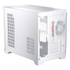 1st Player UV6 Tempered Glass Micro ATX Gaming Case - White with 3 RGB Fans