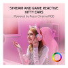 Razer Kraken Kitty V3 Pro Wireless Gaming Over-Ear Headset with Chroma RGB - Quartz Pink
