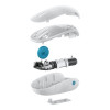 Microsoft Ocean Plastic Bluetooth 3 Button Wireless Mouse - Sea Shell White